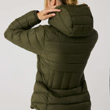 Lolë Emeline Down Jacket in Moss olive green
