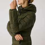 Lolë Emeline Down Jacket in Moss olive green
