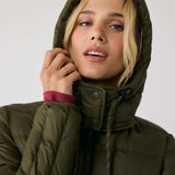 Lolë Emeline Down Jacket in Moss olive green