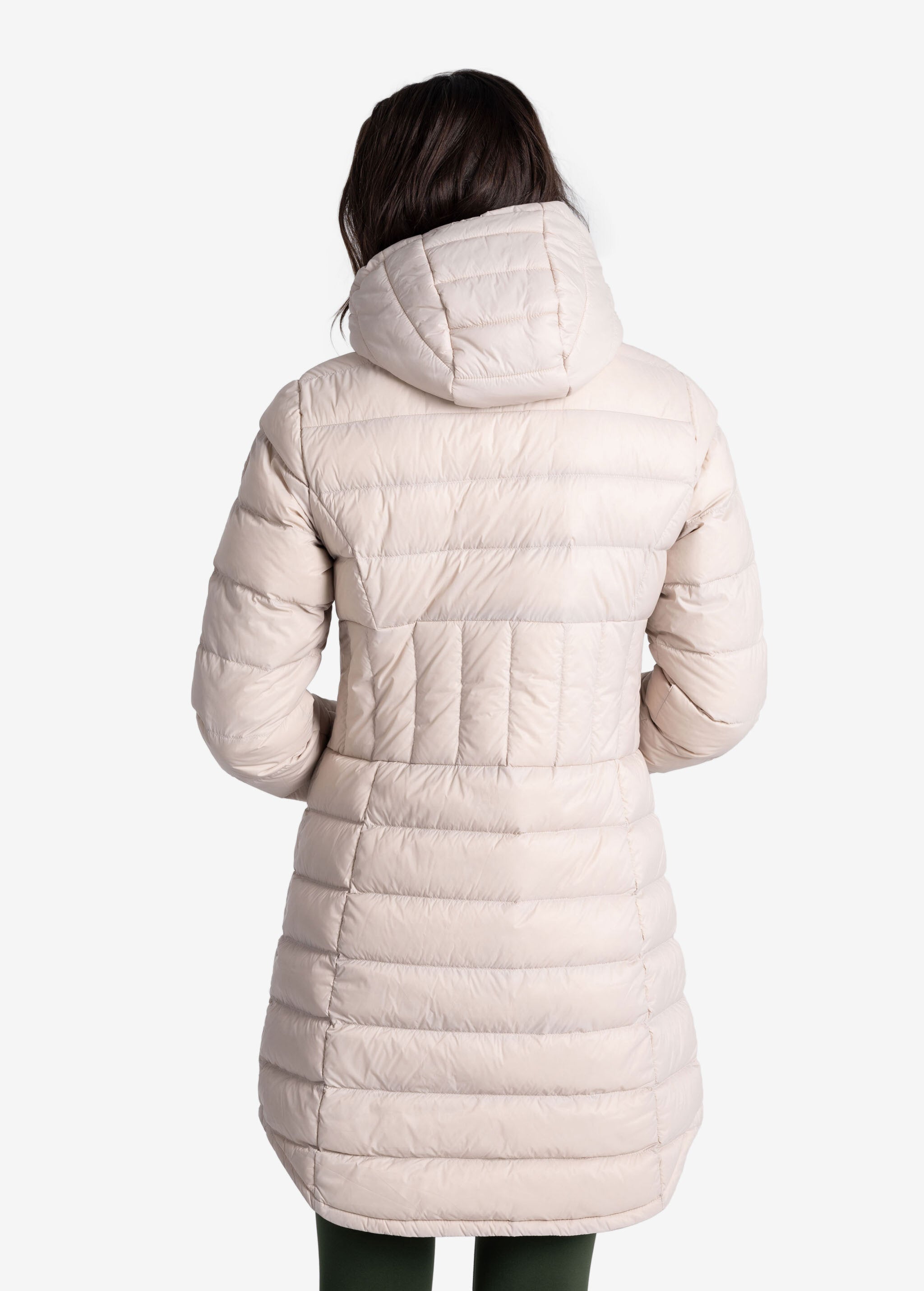 Lolë Claudia Down Jacket in Abalone pale greige