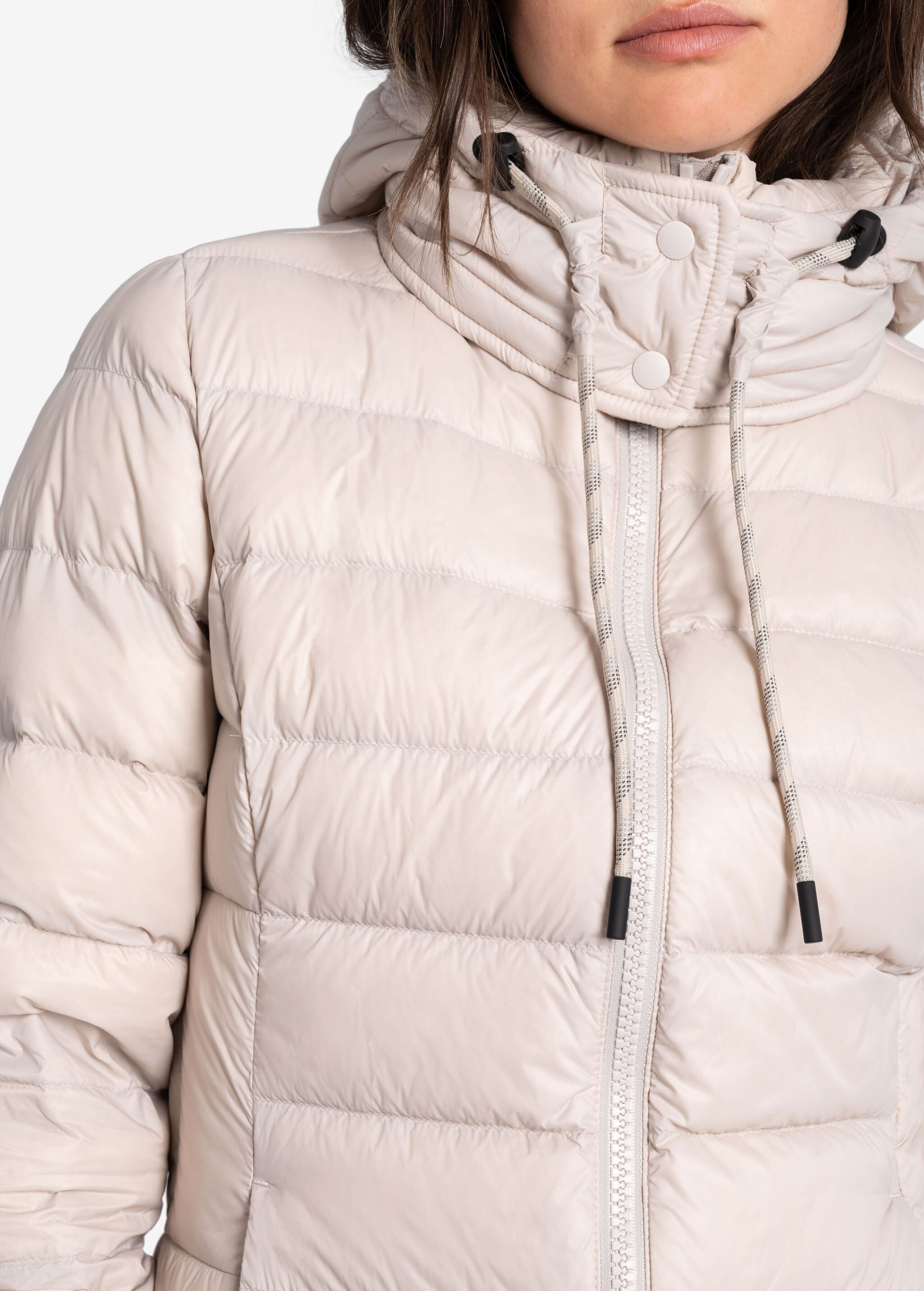 Lolë Claudia Down Jacket in Abalone pale greige