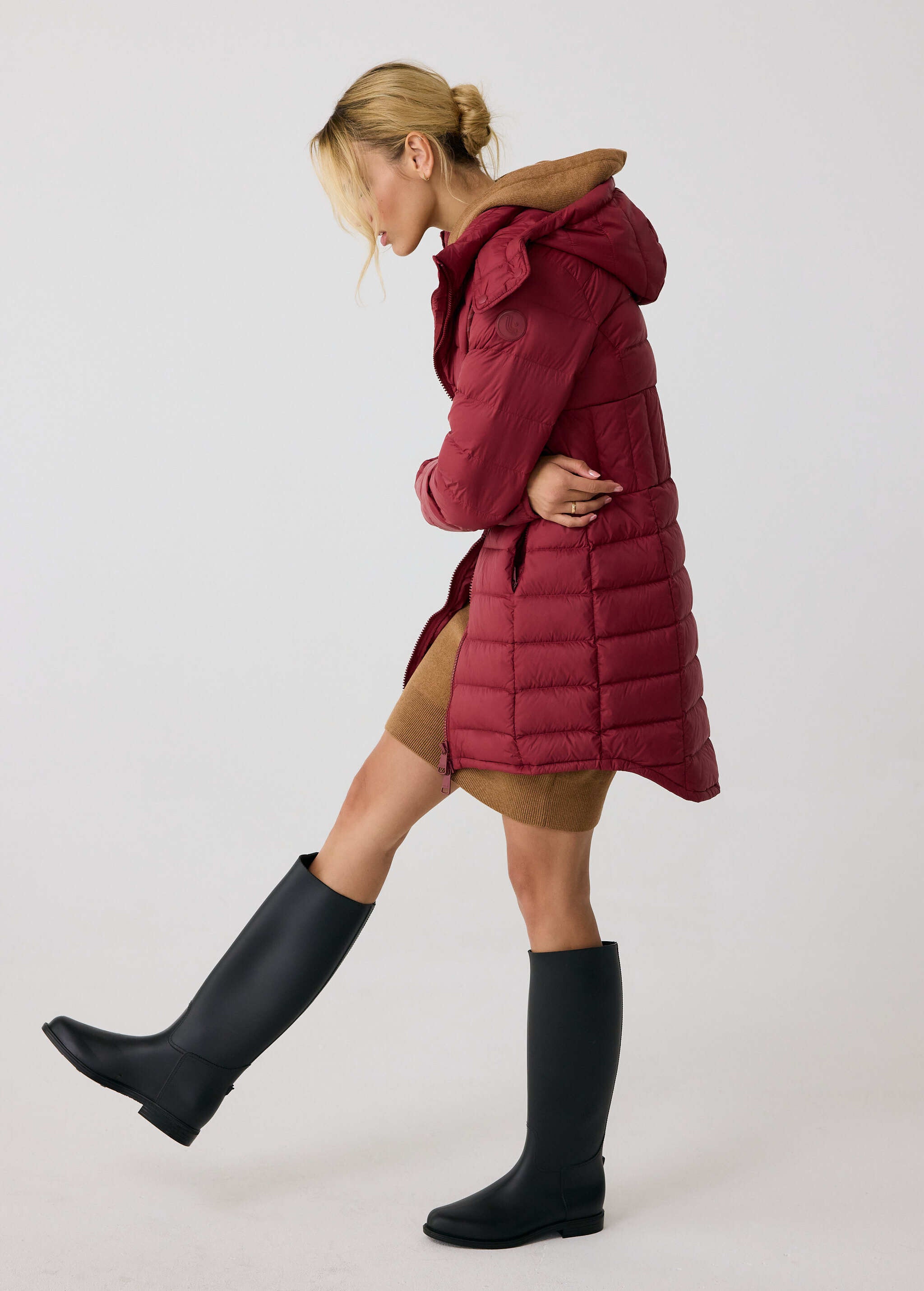 Lolë Claudia Down Jacket in red