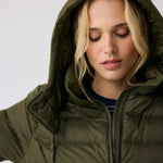 Lolë Claudia Down Jacket in Moss olive green