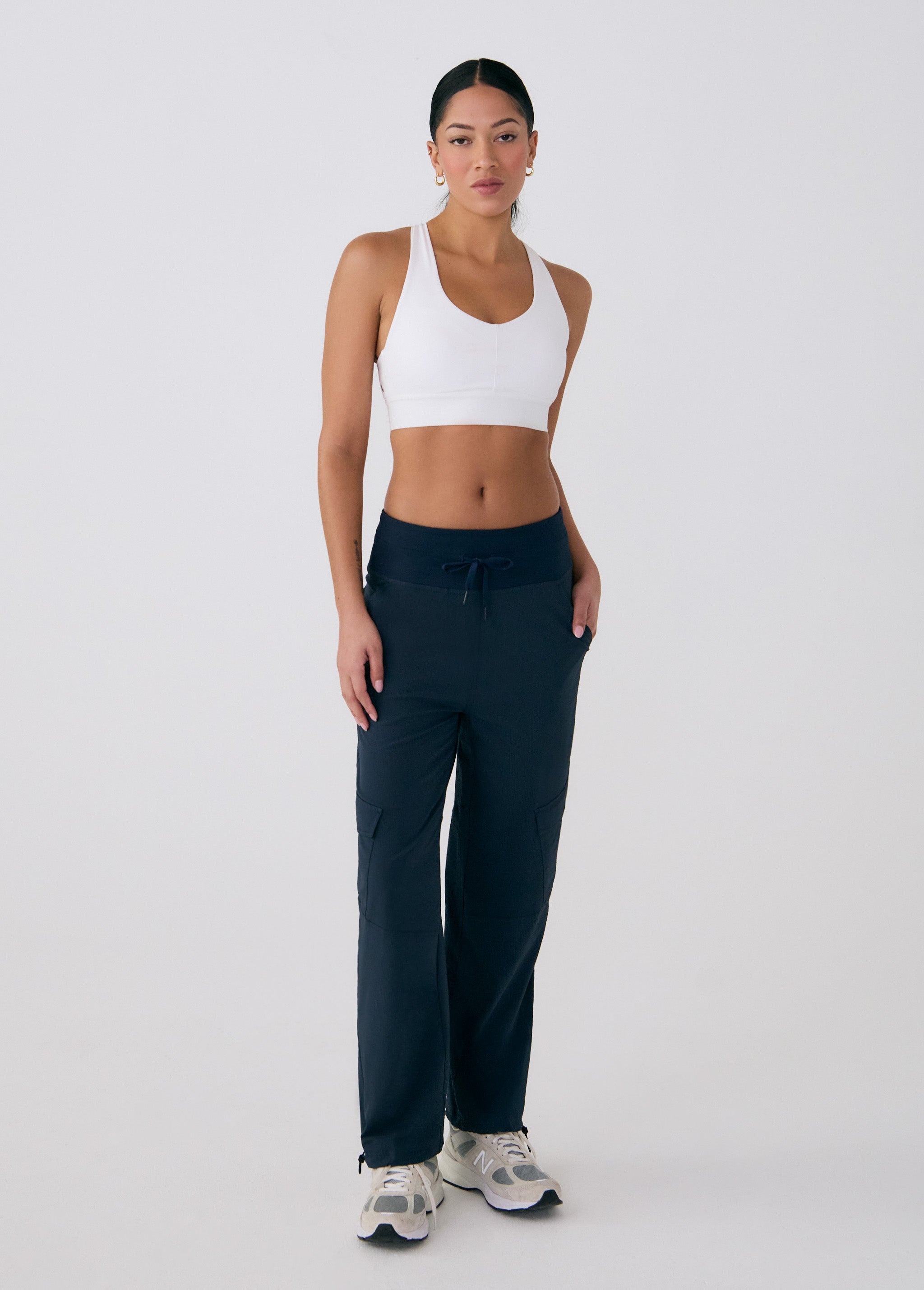 Lolë Momentum Cargo Pants in Outerspace navy