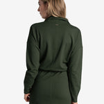 Lolë Mindset Dress in Kombu olive green
