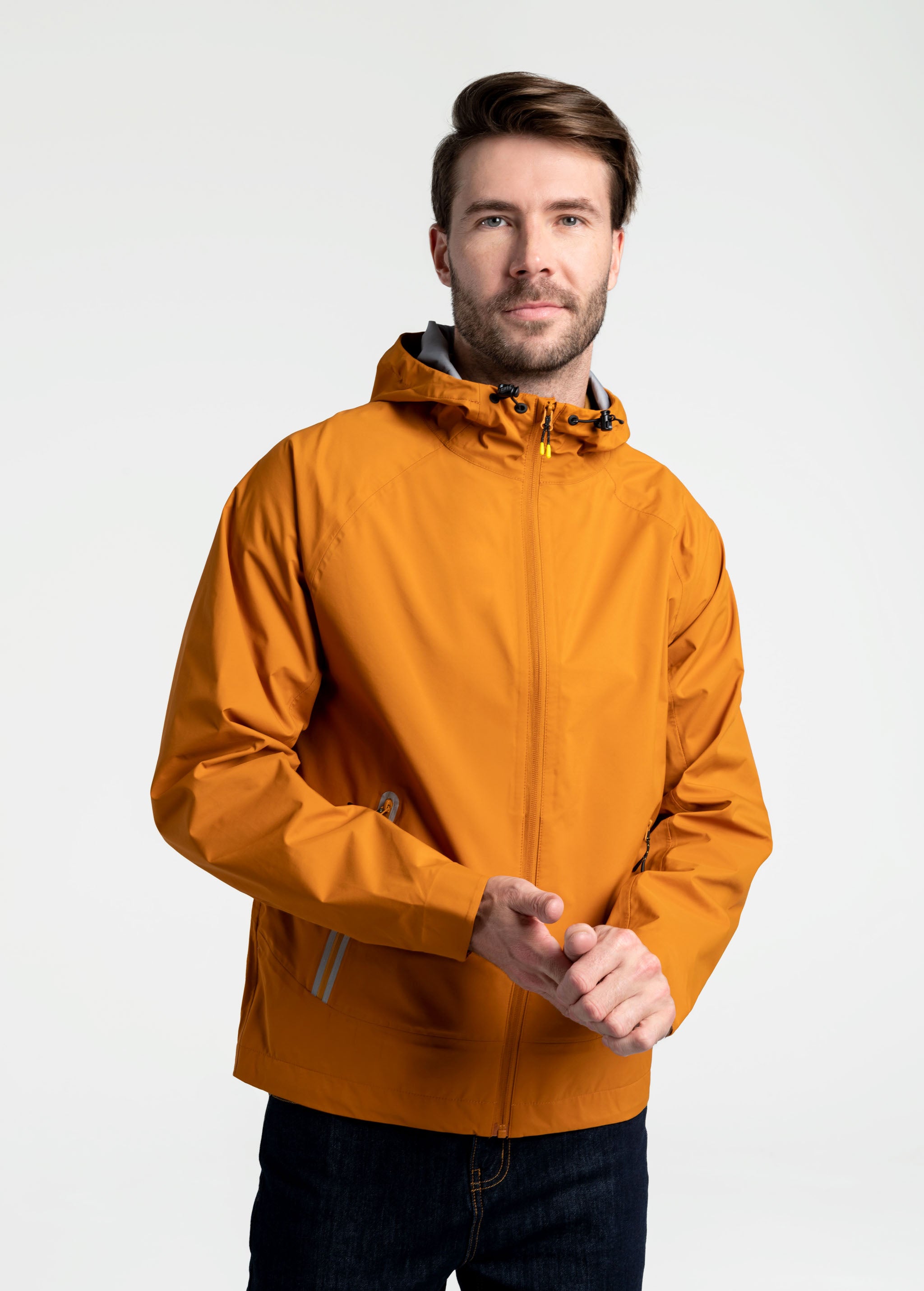 Lolë Dash Jacket in Sepia amber — with this jacket, there's no off-season for your outdoor adventures